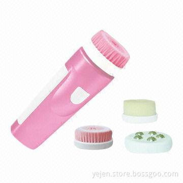 Facial massager & cleaner with 3V DC voltage and press control switch hc